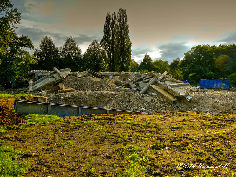 Abbruch Des Alten Hallenbades Dorsten Seite Abbruch R Ckbau