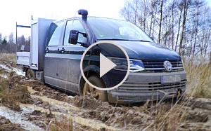 Mehr Informationen zu "Video: VW T6 Pritsche Offroad Testfahrt"