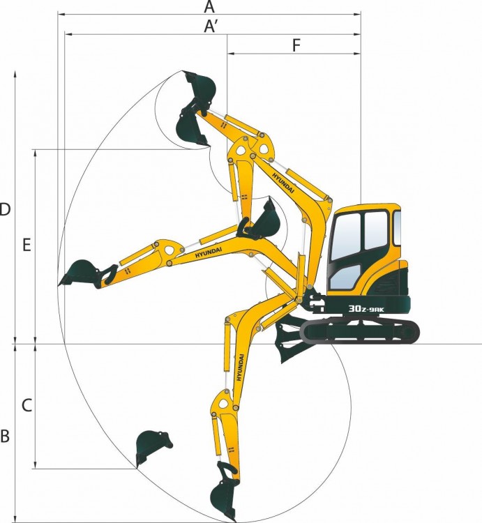 Hyundai R30Z-9AK Minibagger