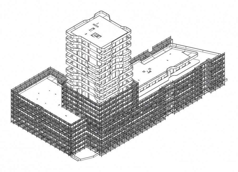 Gerüstplan für den IN-Tower