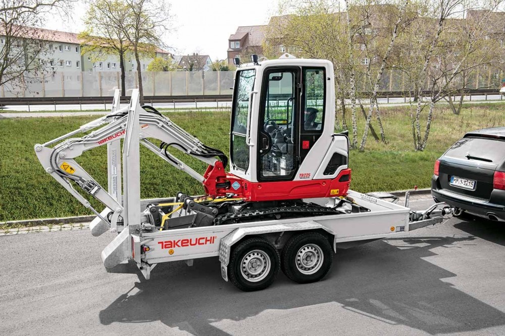 Der Takeuchi TB 225 wird auf der Galabau vorgestellt